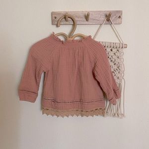 Baby Girl Muslin Lace Tunic